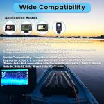 Fish Finder Mount Base, 360° Rotating Fish Finder Bracket for Marine Boat Kayak, Marine-Grade Composite Mount, Compatible with Garmin,Lowrance,Humminbird,Raymarine