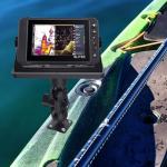Fish Finder Mount Base, 360° Rotating Fish Finder Bracket for Marine Boat Kayak, Marine-Grade Composite Mount, Compatible with Garmin,Lowrance,Humminbird,Raymarine