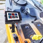 Fish Finder Mount Base, 360° Rotating Fish Finder Bracket for Marine Boat Kayak, Marine-Grade Composite Mount, Compatible with Garmin,Lowrance,Humminbird,Raymarine