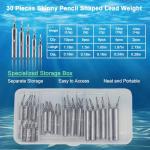 30pcs LadFath Fishing Sinkers for Catfishing Equipment