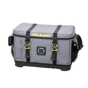Plano Z-Series 3700 Tackle Bag, Gray, PVC Fabric with Waterproof and Non-Skid Base, Includes 2 3700 StowAway Utility Boxes, Soft Fishing Tackle Storage Bag
