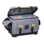Plano Z-Series 3700 Tackle Bag, Gray, PVC Fabric with Waterproof and Non-Skid Base, Includes 2 3700 StowAway Utility Boxes, Soft Fishing Tackle Storage Bag