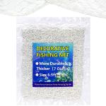 SHOUWAN White Fish Net Decorations Under Nautical Sea Party Net Decor Ocean Themed Pirate Fishing Nets Decorative Birthday Supplies Beach Decorations