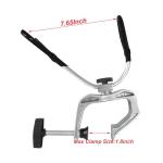 HiUmi Heavy Duty Boat Marine Aluminium Alloy Fishing Rod Pole Stand Bracket Support Holder Adjustable Clamp Fishing Tackle Tool (Aluminum, 2Pack)