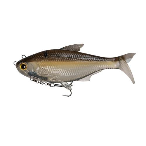 6th Sense The Option Swimbait – Harness-Style Swimbait with Top/Bottom Hook Rigging – 3.75in, 5.0in, 7.0in – Bass Fishing (Ghost Gizzard, 5.0" (1.4oz))
