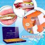 Lihome Fishing Advent Calendar 2025 – 24-Day Fishing Lure Set, for Men, Boys, Dads, and Fishermen – Freshwater and Saltwater Fishing GEA