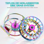 Sougayilang Colorful Fly Fishing Reel, Size 5/6,7/8 CNC-Machined Aluminum Alloy Fly Reel,Powerful Lightweight Fly Reels for Trout Fishing (5/6