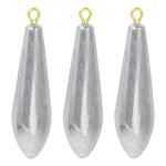 AMYSPORTS Drop Shot Fishing Weights Kit Lead Freshwater Fishing Sinkers Bass Casting Removable Fishing Weights Saltwater Streamlined 10pcs 1oz