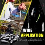 AMYSPORTS Drop Shot Fishing Weights Kit Lead Freshwater Fishing Sinkers Bass Casting Removable Fishing Weights Saltwater Streamlined 10pcs 1oz