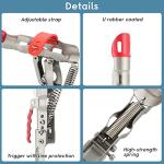 weyleity Automatic Spring Fishing Rod Holder | 2 Pack Stainless Steel Fishing Pole Stand with Single Spring Loaded Tip-up Action for Ground Support Brackets