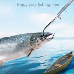 Zitehya Fish Hook Remover Tool, 4 Pack Fishing Hook Quick Removal Devices with Storage Tube, Security Hook Extractor Equipment, Fishing Gear Dehooker Tools for Adult