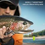 SANWEAL 10/15/16/20PCS Rooster Tail Fishing Lures – High-Efficiency Trout Lures with Brass Spinner, Spinner Baits in Multiple Colors and Sizes