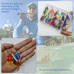 SANWEAL 10/15/16/20PCS Rooster Tail Fishing Lures – High-Efficiency Trout Lures with Brass Spinner, Spinner Baits in Multiple Colors and Sizes