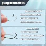 9KM DWLIFE Weedless Hooks 30PCS Weedless Wacky Rig Hooks Wacky Worm with Wire Guard for Neko Rig 1/0#