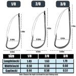 9KM DWLIFE Weedless Hooks 30PCS Weedless Wacky Rig Hooks Wacky Worm with Wire Guard for Neko Rig 1/0#