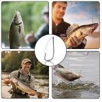 9KM DWLIFE Weedless Hooks 30PCS Weedless Wacky Rig Hooks Wacky Worm with Wire Guard for Neko Rig 1/0#