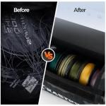 KastKing BaitSpace Line Management Bag, Fishing Line Storage Bag with Water Resistant Nylon, Clear View Window, Removable Divider for Up to 10 Spools, Tangle-free Leader Line Holder