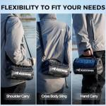 KastKing BaitSpace Line Management Bag, Fishing Line Storage Bag with Water Resistant Nylon, Clear View Window, Removable Divider for Up to 10 Spools, Tangle-free Leader Line Holder