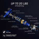 Piscifun Chaos XS Baitcasting Fishing Reel, Reinforced Metal Body Round Baitcaster, Smooth Powerful Saltwater Inshore Surf Trolling Reel, Left Handed