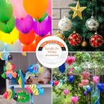 Clear Fishing Line Wire 755 ft, Invisible Monofilament Fishing Line Wire, Nylon String for Hanging Balloons Garland Crafts Picture Decorations, Clear String Threads Cords WUINOID