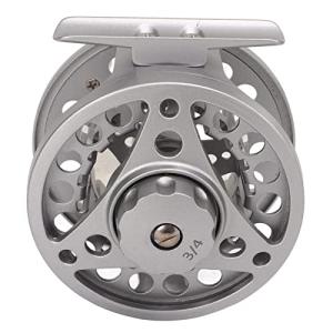 Fly Fishing Reel Metal CNC MACHINED Aluminum Alloy Body Silver for Fly Anglers