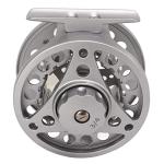 Fly Fishing Reel Metal CNC MACHINED Aluminum Alloy Body Silver for Fly Anglers