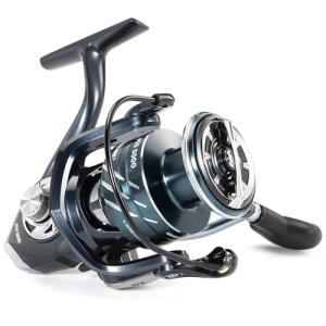 Sougayilang Gear Ratio Fishing Reel, Aluminum Spinning Reel, 3+1BB High Strength Design, 5.0:1/4.7:6 Ultra-Smooth, with Free Balance Bar,5000series