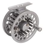 Fly Fishing Reel Metal CNC MACHINED Aluminum Alloy Body Silver for Fly Anglers