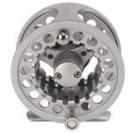 Fly Fishing Reel Metal CNC MACHINED Aluminum Alloy Body Silver for Fly Anglers
