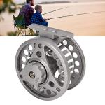 Fly Fishing Reel Metal CNC MACHINED Aluminum Alloy Body Silver for Fly Anglers