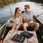 HALF CRESCEN Fishing Lures Kit for Diving Bass/Trout/Pike with Lifelike Action, Fishing Gear Set for 2025 Xmas(Gift Box 2)