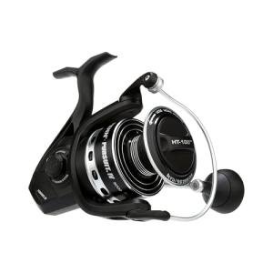 PENN Pursuit IV Nearshore/Offshore Spinning Fishing Reel, Size 8000, HT-100 Front Drag, Max of 25lb, 5 Sealed Stainless Steel Ball Bearing System, Built with Carbon Fiber Drag Washers,Black/Silver