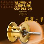 AK New Baitcasting Reel Saltwater Freshwater Fishing Reels Max Drag 8KG Light Surf Cast Reel Baitcaster Reels (Right Hand)