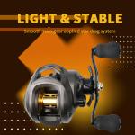 AK New Baitcasting Reel Saltwater Freshwater Fishing Reels Max Drag 8KG Light Surf Cast Reel Baitcaster Reels (Right Hand)