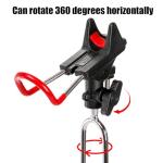 Nicunom 2 Pack Fishing Rod Holders - 360 Degree Adjustable Fishing Pole Rack Stand for Bank, Beach, Ground - Gifts for Men