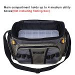 Kylebooker Fishing Tackle Storage Bag Fishing Gear Bags Portable Fishing Organizer Shoulder Satchel (Green)