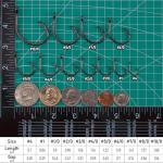 Dr.Fish 30 Pack Circle Hooks 3X Strong in-Line for Saltwater & Freshwater, Live Bait Non-Offset Fishing Hooks for Striper, Catfish, Mackerel, Bass, Tuna 2/0