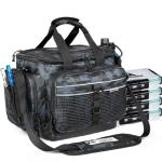 Ghosthorn Fishing Tackle Box, Waterproof 3600 and 3700 Tackle Trays, Plastic Tackle Box Organizer with Removable Dividers Storage Lure Box for Lures 1 and 4 Pack (Fishing Tackle Bags)