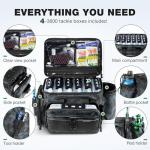 Ghosthorn Fishing Tackle Box, Waterproof 3600 and 3700 Tackle Trays, Plastic Tackle Box Organizer with Removable Dividers Storage Lure Box for Lures 1 and 4 Pack (Fishing Tackle Bags)