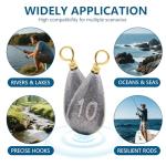 36pcs Fishing Sinkers Kit, Drop Shot & Casting Weights for Bass and Catfish, Saltwater Freshwater Fishing Tackle