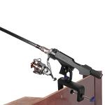 ZENFUN 2 Pack Fishing Boat Rods Holder, 360 Degree Rotation Adjustable Fishing Rods Racks, Large Clamp Opening Folding Rod Holder for Canoe, Kayaks, Easy Installation, Bonus Screws