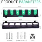 Fishing Rod Rack Holders Wall-Mounted Fishing Pole Holder & Rack, Fishing Pole Holders for Garage & Boat 6-Rod Storage Racks(Vertical Green, 1 Pair)