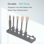 Fishing Rod Rack Holders Wall-Mounted Fishing Pole Holder & Rack, Fishing Pole Holders for Garage & Boat 6-Rod Storage Racks(Vertical Green, 1 Pair)