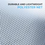 Calamus Triangle Fishing Net, Foldable, Lightweight & Strong Landing Net with Non-Slip Elastomer Handle, Built-in Elastic Lanyard and Belt Clip, Fishing Gear - Gift for Men