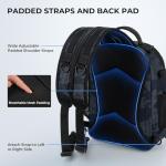 KastKing BaitSpace Standard Fishing Tackle Sling Bag, Water-resistant Backpack & Sling Pack for Bank, Wader & Boat Fishing, Rod & Beverage Holder, Adjustable Straps, Durable Nylon Fabric