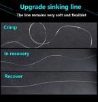 AMHDV Small Fishing Hooks with Line, Super Quick Penetration Fishing Hook Tie Nylon Line (Pack of 20) (20#)