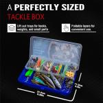 145PCS Fishing Tackle Box Kit with Tackle Included, Fishing Lures, Fishing Hooks & Fishing Accessories Kits for Freshwater Fishing Gear, Great Gifts for Fishingman