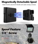 [FishPRO® 2026 Upgrade] Underwater Fishing Camera 4.3'' [Proven Since 2017] Ice Fishing Camera 1000 TVL w/ 65ft Magnetic-Spool, IR, USB-C, 5000mAh, Portable Fish Finder for Ice Lake Boat Kayak Fishing