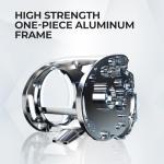 Piscifun Alijoz 400 Baitcaster Fishing Reel, 35Lbs Max Drag Aluminum Alloy Frame Baitcasting Reel, 8.1:1 Gear Ratio Freshwater and Saltwater Low Profile Casting Reel for Musky, Grey Right Handle