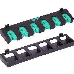 Fishing Rod Rack Holders Wall-Mounted Fishing Pole Holder & Rack, Fishing Pole Holders for Garage & Boat 6-Rod Storage Racks(Vertical Green, 1 Pair)